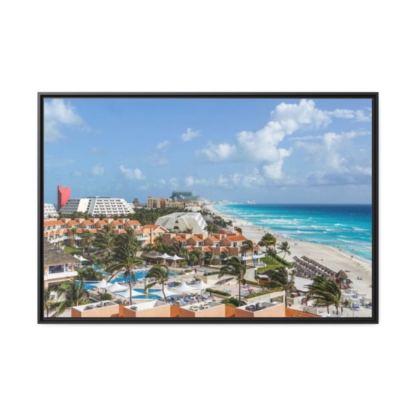 88289-411.jpg Cancun Mexico Tropical Beach Framed Canvas