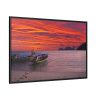 88289-420.jpg Two Boats Moored on Beach Framed Canvas