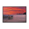 88289-421.jpg Two Boats Moored on Beach Framed Canvas