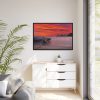 88289-423.jpg Two Boats Moored on Beach Framed Canvas
