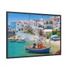 88289-440.jpg Greek Coastal Town Framed Canvas