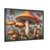 88289-445.jpg Mushrooms Butterfly Forest Art Framed Canvas