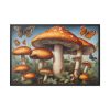 88289-446.jpg Mushrooms Butterfly Forest Art Framed Canvas