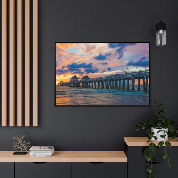 88289-459.jpg Naples Pier, Florida Framed Canvas