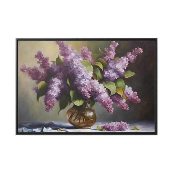 88289-461.jpg Still Life Lilac Flowers Framed Canvas