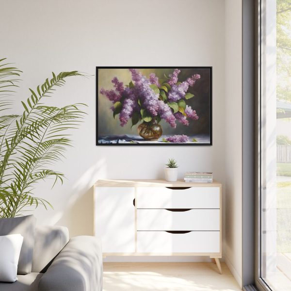 88289-463.jpg Still Life Lilac Flowers Framed Canvas