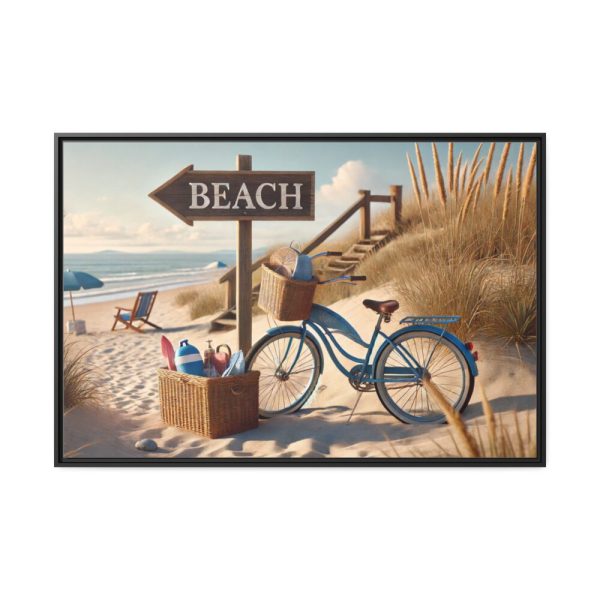 88289-471.jpg Peaceful Beach Scene Framed Canvas