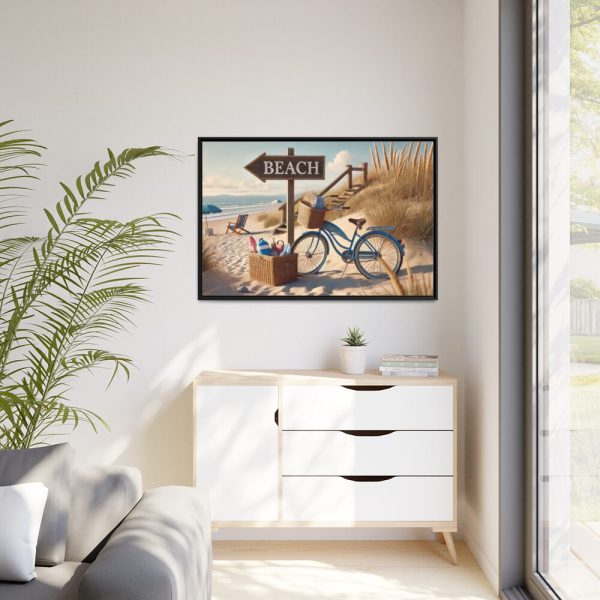 88289-473.jpg Peaceful Beach Scene Framed Canvas