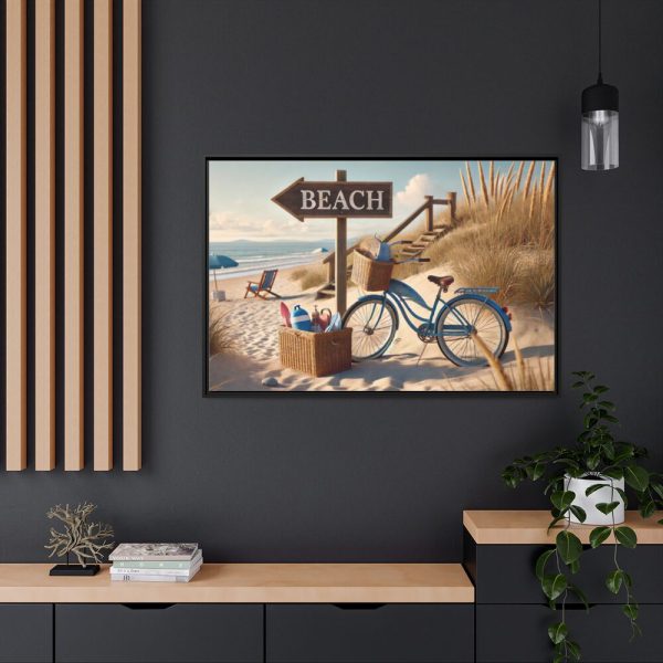 88289-474.jpg Peaceful Beach Scene Framed Canvas