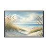 88289-476.jpg Beach Scene With Gentle Sand Dunes Framed Canvas