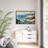 88289-488.jpg Peaceful Atmosphere With Rocky Coastline Framed Canvas