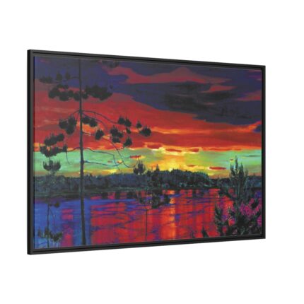Rylov Sunset Framed Canvas