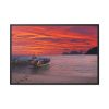 Sunset Beach Framed Canvas