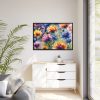 Cornflowers Wildflowers Framed Canvas