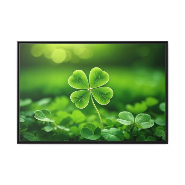 88289-526.jpg Four-leaf Clover Luck Framed Canvas
