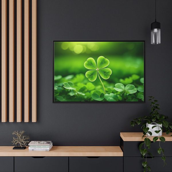 88289-529.jpg Four-leaf Clover Luck Framed Canvas