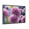 Ornamental Allium Flower Framed Canvas