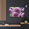 Ornamental Allium Flower Framed Canvas