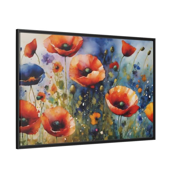 88289-540.jpg Poppies Flowers Wildflowers Framed Canvas