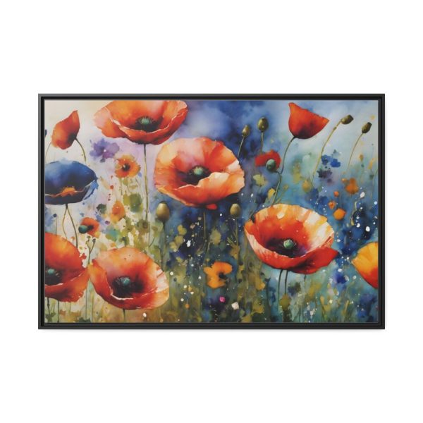 88289-541.jpg Poppies Flowers Wildflowers Framed Canvas