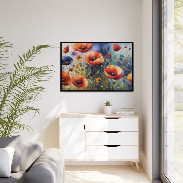 88289-543.jpg Poppies Flowers Wildflowers Framed Canvas