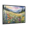 Landscape Wildflowers Fields Meadows Framed Canvas