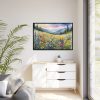 Landscape Wildflowers Fields Meadows Framed Canvas