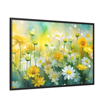 Yellow Daisey Field Framed Canvas