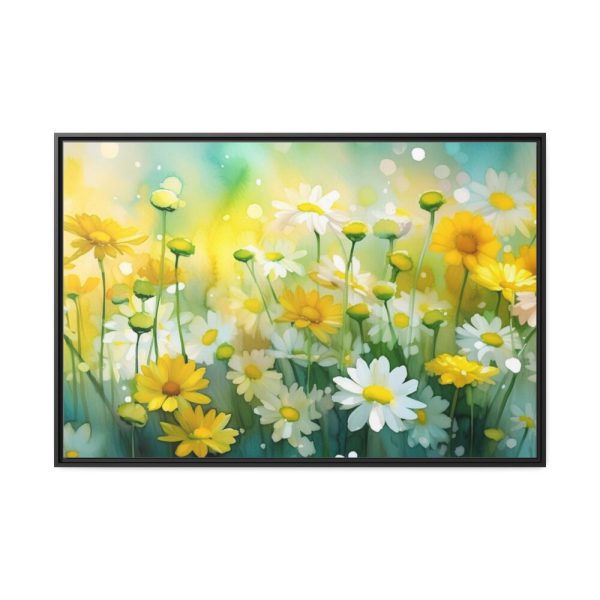 88289-576.jpg Yellow Daisey Field Framed Canvas