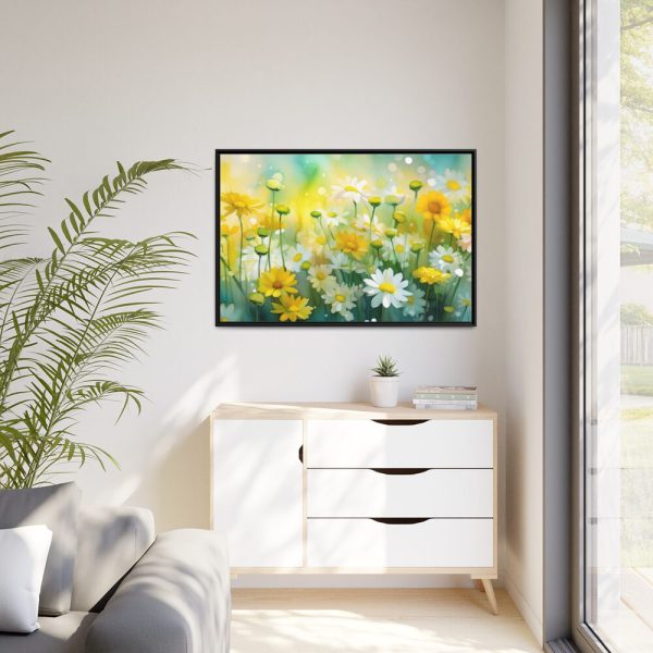 88289-578.jpg Yellow Daisey Field Framed Canvas