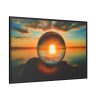 88289-60.jpg Reflection Time Through A Lens Ball Framed Canvas