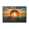 88289-61.jpg Reflection Time Through A Lens Ball Framed Canvas