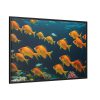 Tropical Fish Swarm Aquarium Framed Canvas