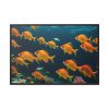 Tropical Fish Swarm Aquarium Framed Canvas