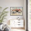 88289-623.jpg Crab Watercolor Art Framed Canvas