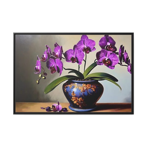 88289-626.jpg Purple Orchid Still Life Framed Canvas