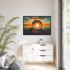 88289-63.jpg Reflection Time Through A Lens Ball Framed Canvas