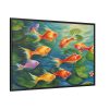 88289-630.jpg Colorful Fish In Lily Pond Framed Canvas