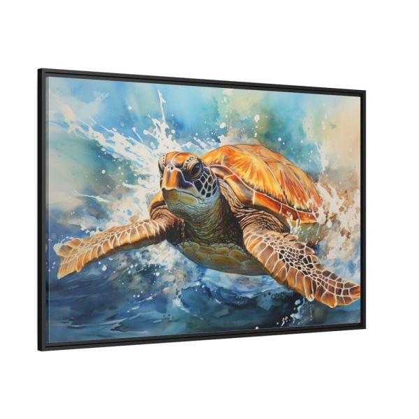 88289-640.jpg Sea Turtle Watercolor Framed Canvas