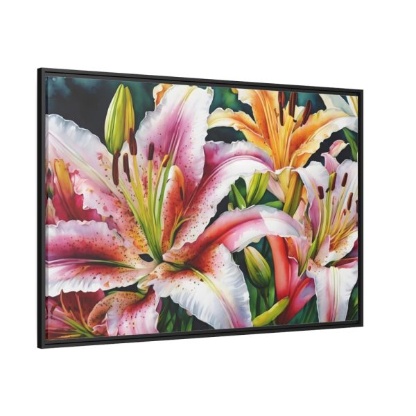 88289-655.jpg Lily Flower Blossom Art Framed Canvas