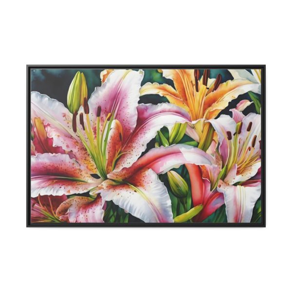 88289-656.jpg Lily Flower Blossom Art Framed Canvas
