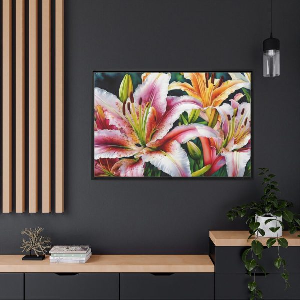 88289-659.jpg Lily Flower Blossom Art Framed Canvas