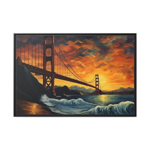 88289-66.jpg Golden Gate Bridge Painting Framed Canvas