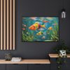88289-674.jpg Vibrant Fish In The River Framed Canvas