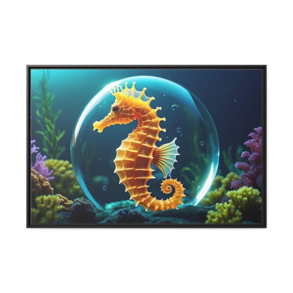 88289-676.jpg Seahorse Fantasy Art Framed Canvas