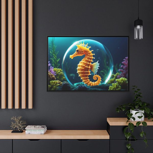 88289-679.jpg Seahorse Fantasy Art Framed Canvas
