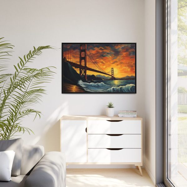 88289-68.jpg Golden Gate Bridge Painting Framed Canvas