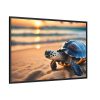 Marine Turtle Beach Sea Framed Canvas