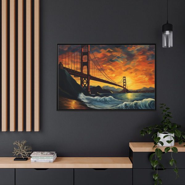 88289-69.jpg Golden Gate Bridge Painting Framed Canvas