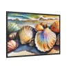 Shells Beach Sea Maritime Framed Canvas